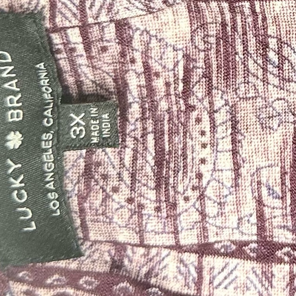 Lucky Brand Violet and Navy Blouse - Picture 6 of 8